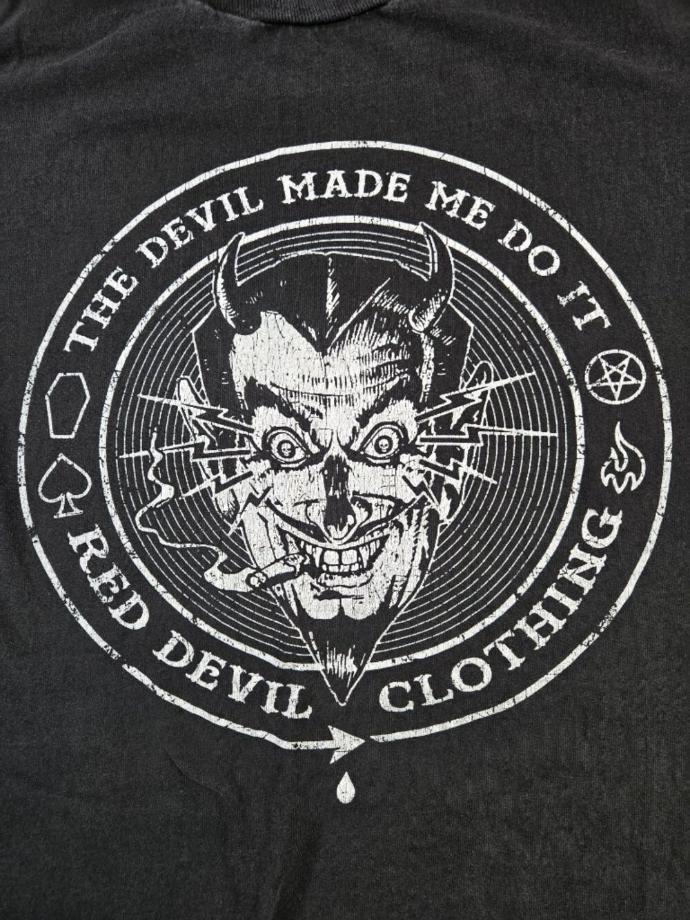 Red Devil Clothing T-Shirt Mens 3XL Black Devil Made Me Do It Crew Neck Tee - Picture 2 of 10